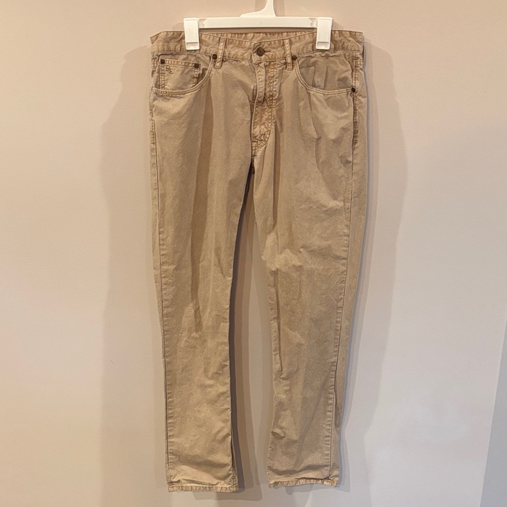 Polo Ralph Lauren Slim Fit Beige Jeans Men's 33x32